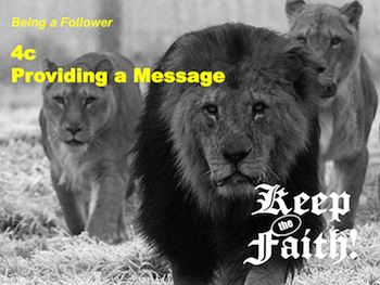 Keep the Faith! Follower 4a Being a Friend